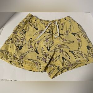 Urban Outfitters Mens Maximus Go Bananas drawstring shorts
